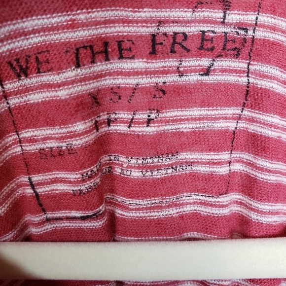 We The Free Free People Oversized Hi Low Hem T Shirt  XS/S - Picture 8 of 10